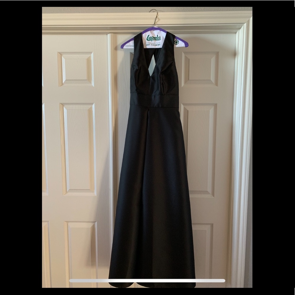 Black Alfred Sung Bridesmaid Dress